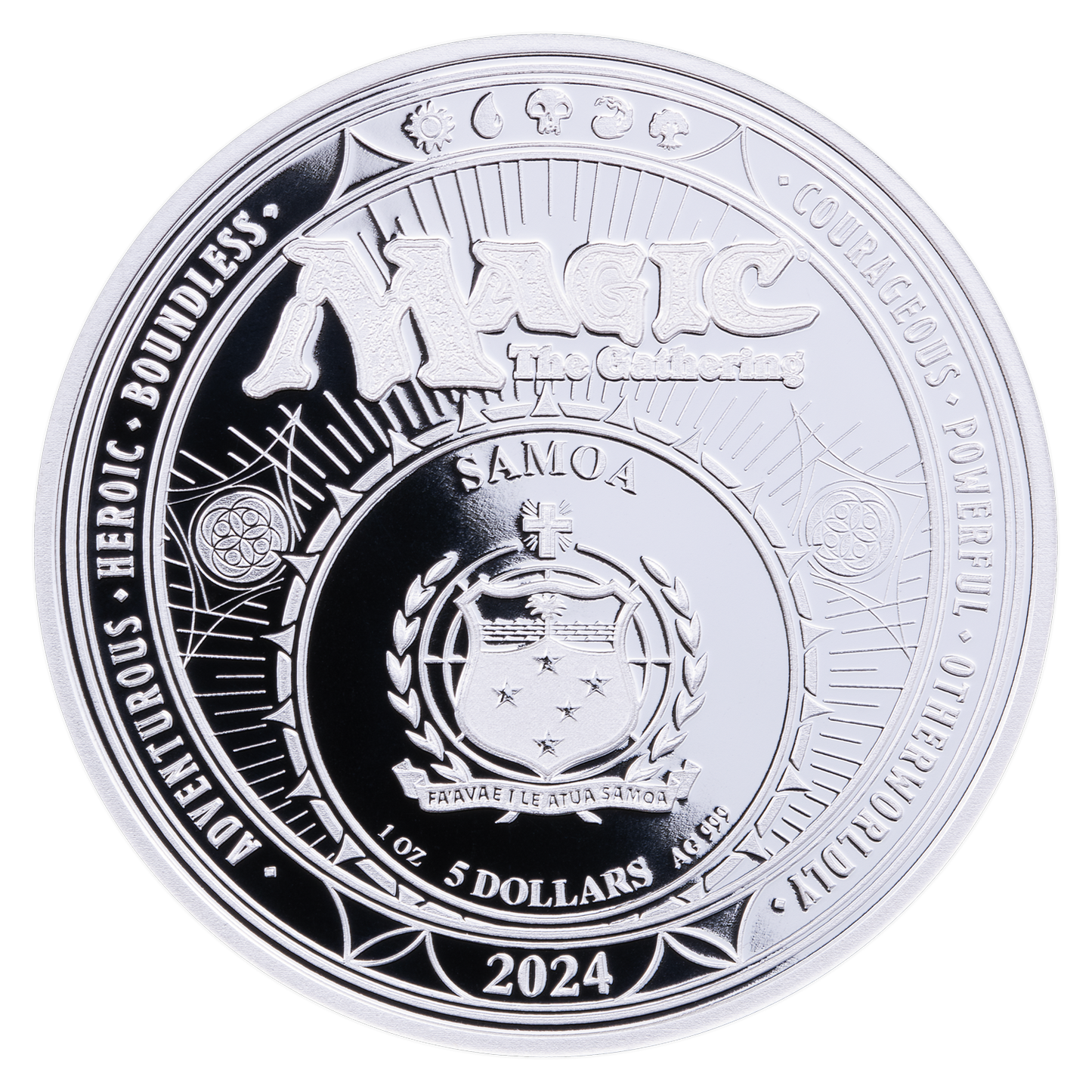 2024 Magic: the Gathering Beta Black Lotus 1 oz Silver Coin