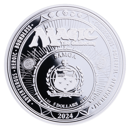 2024 Magic: the Gathering Beta Black Lotus 1 oz Silver Coin