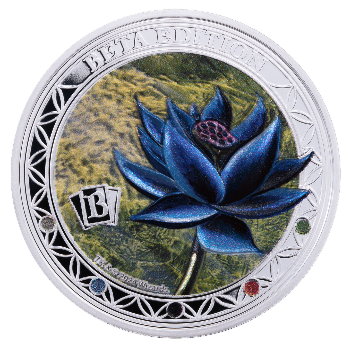 2024 Magic: the Gathering Beta Black Lotus 1 oz Silver Coin