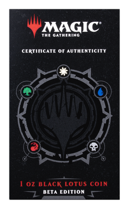 2024 Magic: the Gathering Beta Black Lotus 1 oz Silver Coin