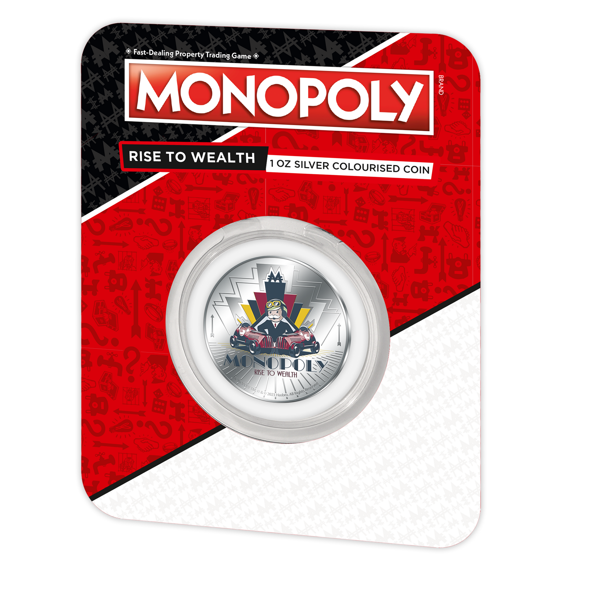 2024 Samoa Monopoly Rise to Wealth 1 oz Silver Coin in Card - CoinsTV