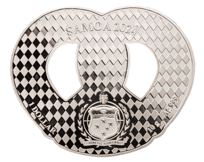2024 Oktoberfest Pretzel Shaped 10 gram Silver Coin - CoinsTV