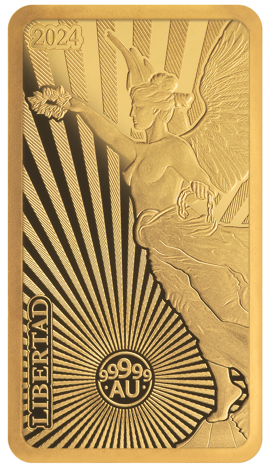 2024 Solomon Islands World's Purest Bullion Libertad 1/100 oz Proof Gold Bar