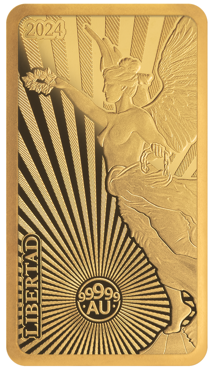 2024 Solomon Islands World's Purest Bullion Libertad 1/100 oz Proof Gold Bar