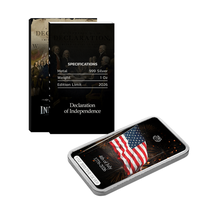 250 Years of Independence 1 oz Silver Series - Declaration of Independence - CoinsTV