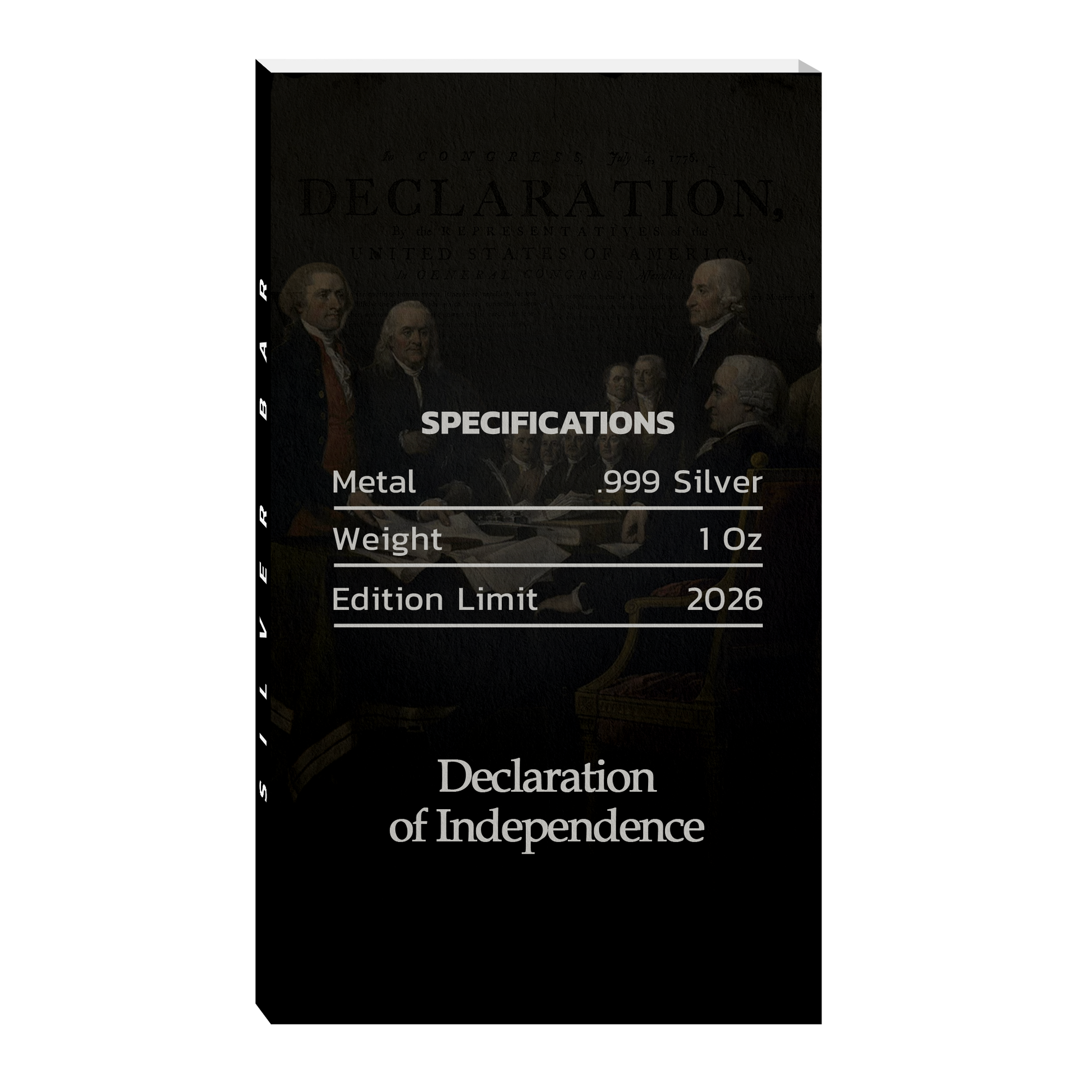 250 Years of Independence 1 oz Silver Series - Declaration of Independence - CoinsTV