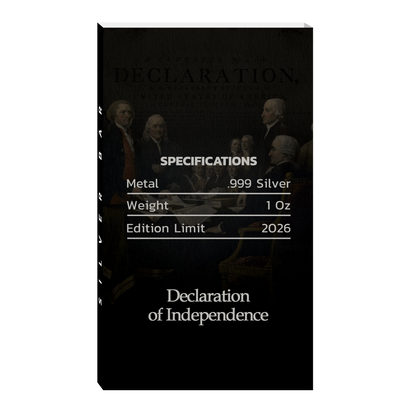 250 Years of Independence 1 oz Silver Series - Declaration of Independence - CoinsTV