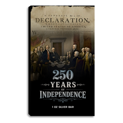 250 Years of Independence 1 oz Silver Series - Declaration of Independence - CoinsTV