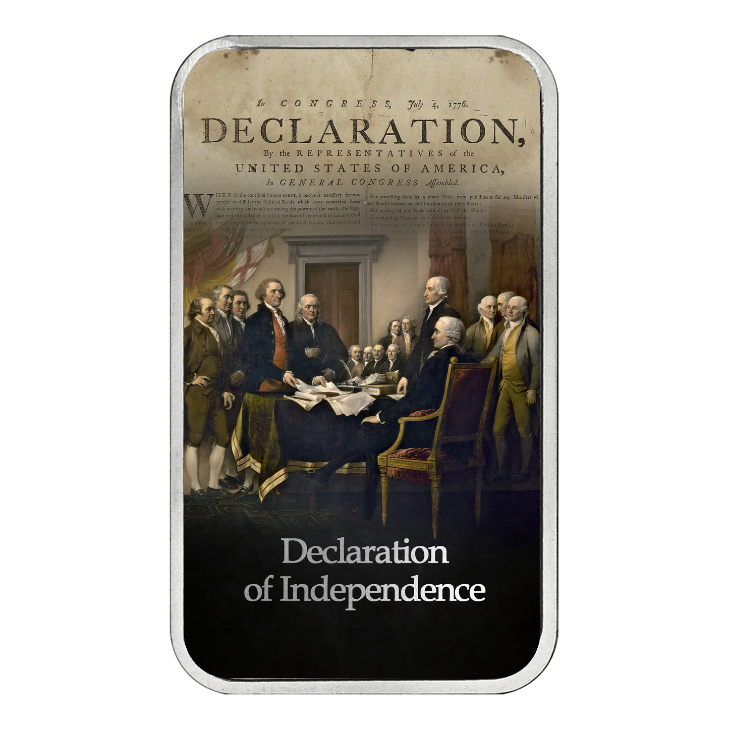 250 Years of Independence 1 oz Silver Series - Declaration of Independence - CoinsTV