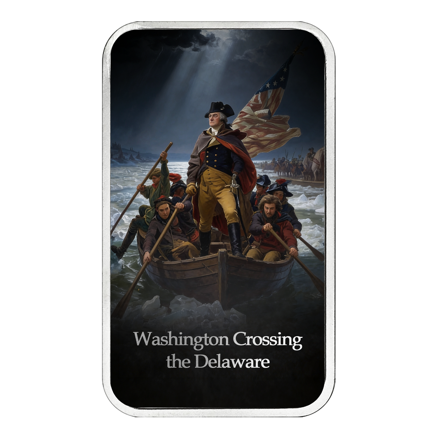 250 Years of Independence 1 oz Silver Series - Washington Crossing the Delaware - CoinsTV