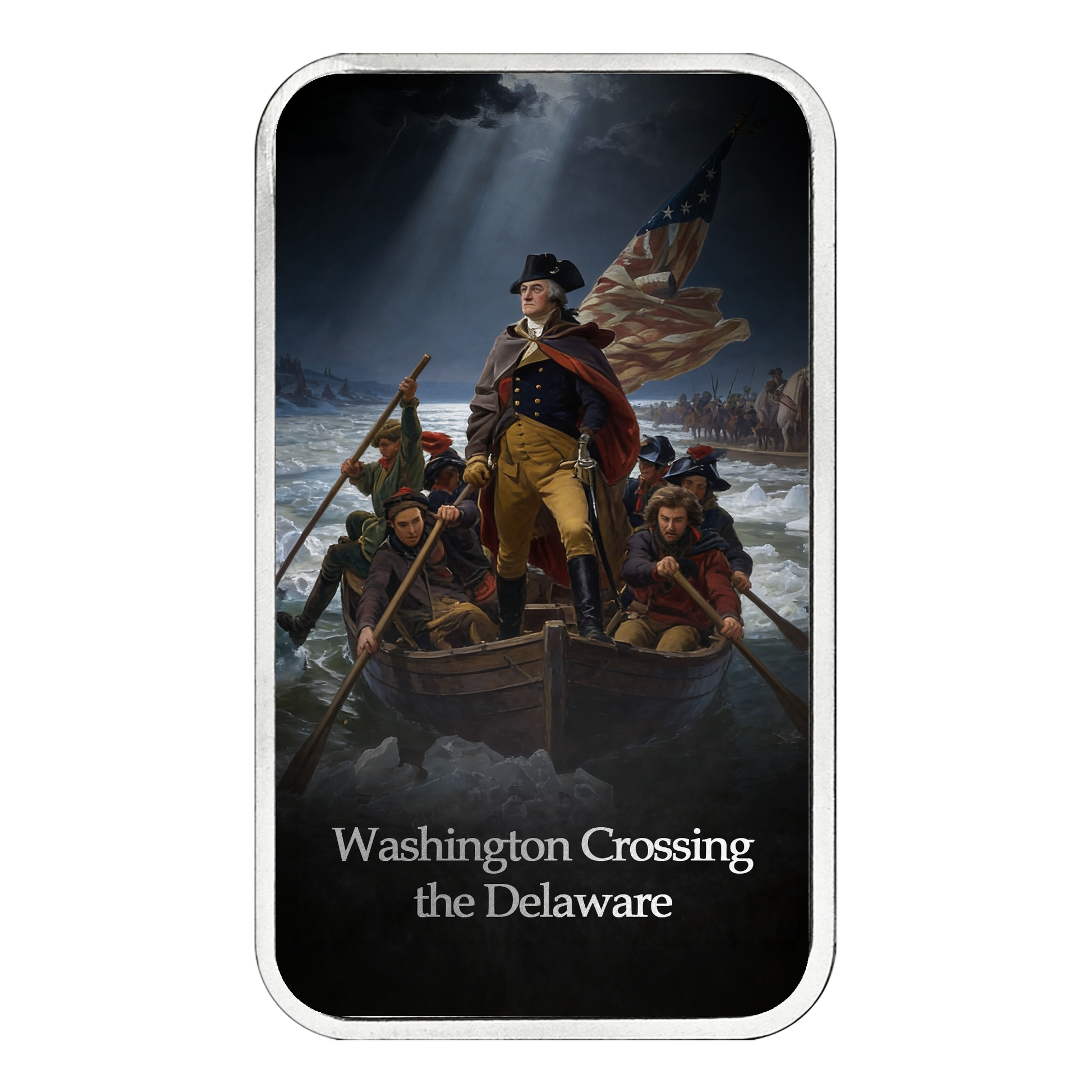 250 Years of Independence 1 oz Silver Series - Washington Crossing the Delaware - CoinsTV