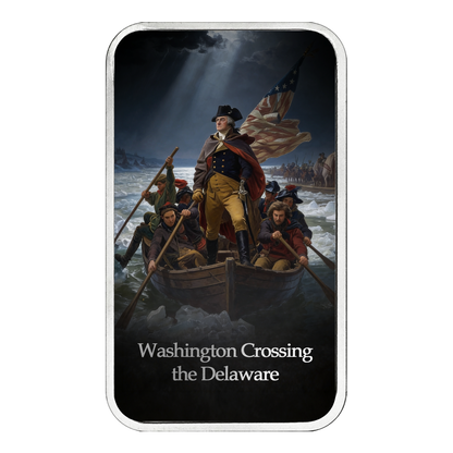 250 Years of Independence 1 oz Silver Series - Washington Crossing the Delaware - CoinsTV