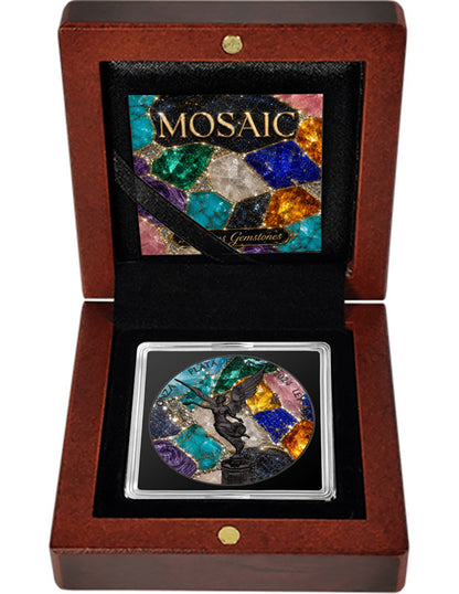 2024 Mexico Libertad Mosaic Precious Gemstones 1 oz Silver Coin