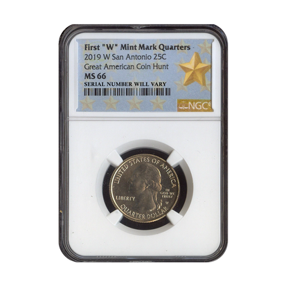 2019 San Antonio Missions Quarter Dollar West Point - Great American Coin Hunt - NGC Star Label MS66 - CoinsTV