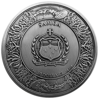 2025 Samoa Atlantis 5 oz Silver Coin