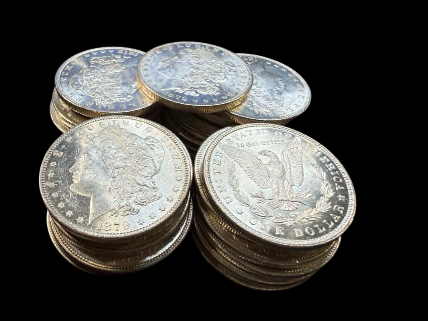 1879 Morgan Silver Dollar Philadelphia - Brilliant Uncirculated - CoinsTV