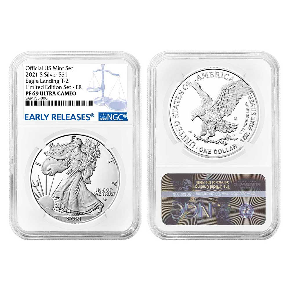 2021 American Eagle Limited Edition Collection 6 pc Set - NGC PF69UC ER Blue Label - CoinsTV
