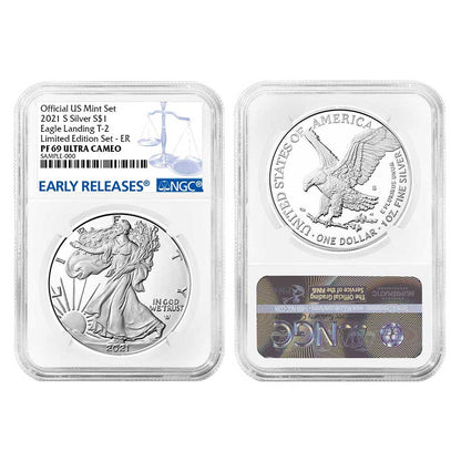 2021 American Eagle Limited Edition Collection 6 pc Set - NGC PF69UC ER Blue Label - CoinsTV