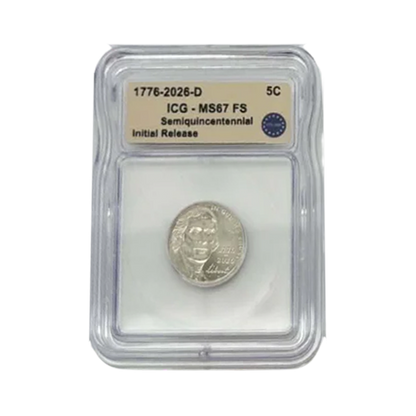 2026 America 250th Semiquincentennial 8-Piece Set P&D - ICG MS67 Initial Release