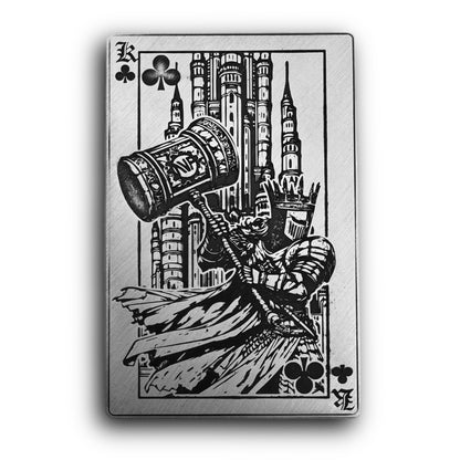 Renaissance Deck of Cards - Kings 4 x 1 oz Silver Card Bar Set - CoinsTV