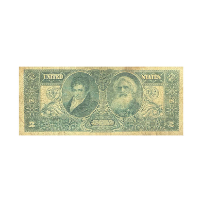 1896 $2 Educational Silver Certificate Note - CoinsTV