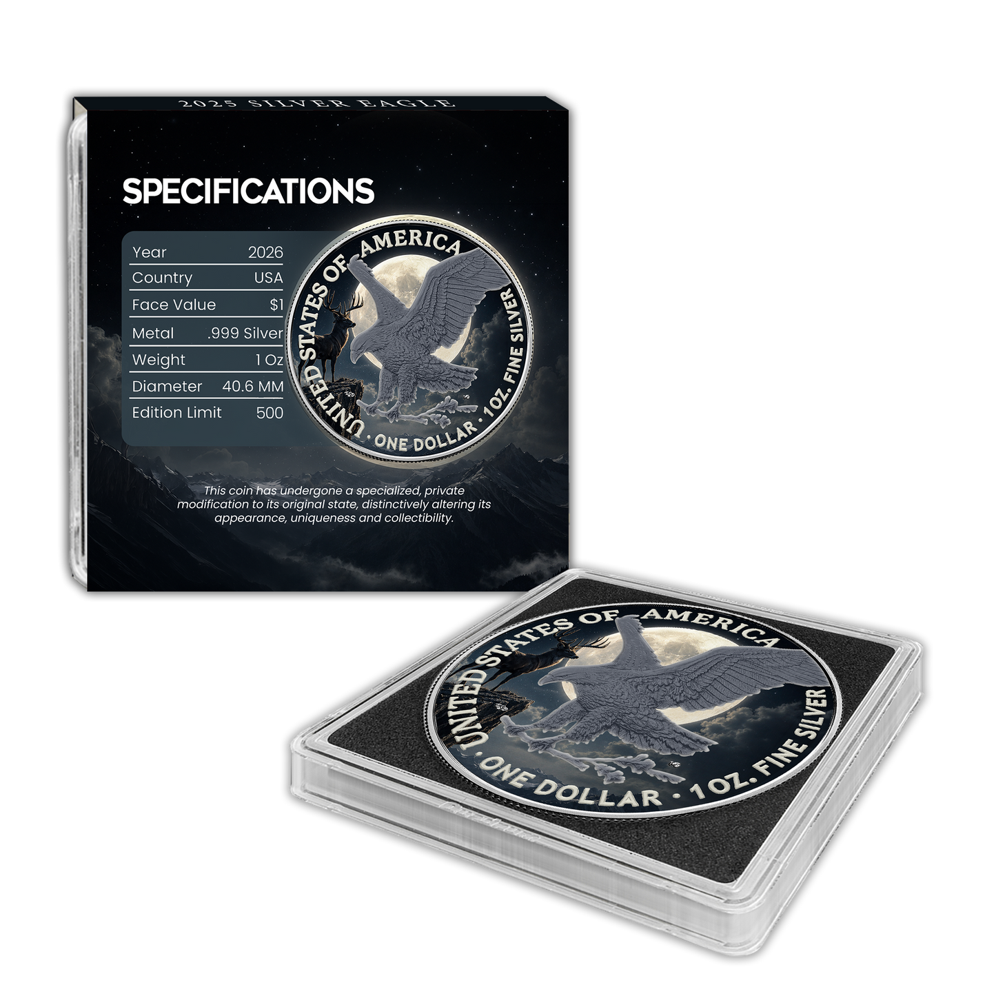 2026 Silver Eagle - Full Buck Moon Edition
