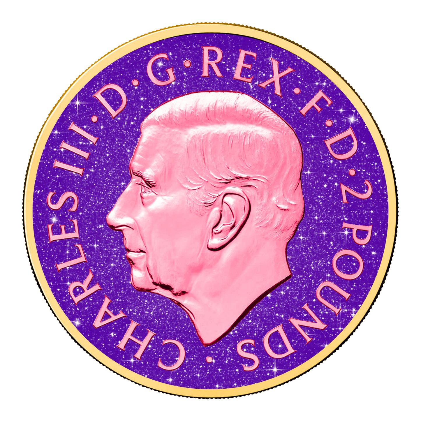 2025 Great Britain British Lion Royal Amethyst Edition 1 oz Silver Coin - CoinsTV