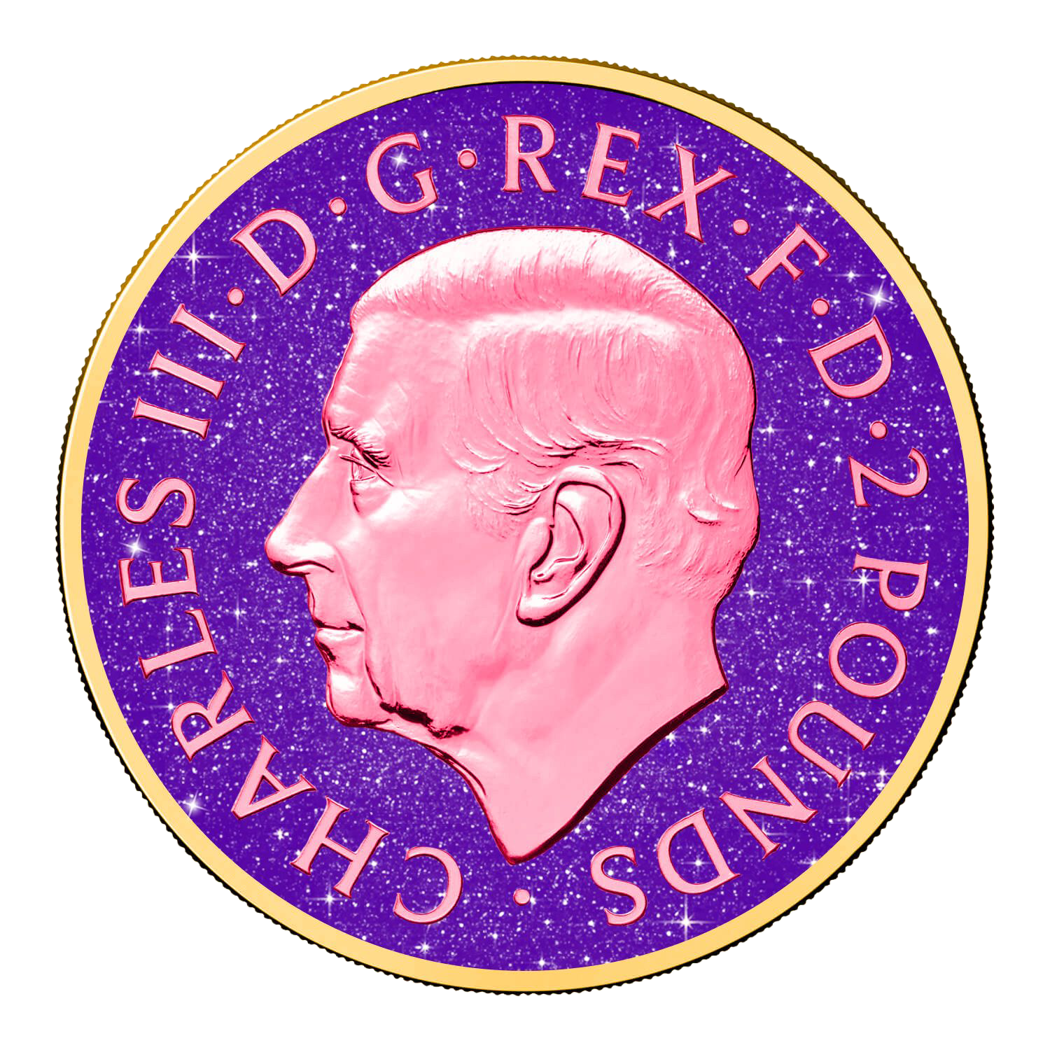 2025 Great Britain British Lion Royal Amethyst Edition 1 oz Silver Coin - CoinsTV