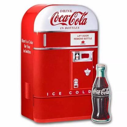 Coca-Cola Bottle Shaped Bar in Tin 1 oz Silver