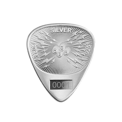 2024 Pamp Fender Guitar Pick 70th Anniv. of the Stratocaster 10g Silver Medal