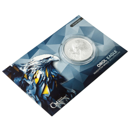 2025 Niue Slovak Eagle BU 1 oz Silver Coin in Card Numbered Edition
