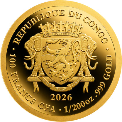 2026 Congo Concorde 50th Ann. 1/200 oz Gold Coin