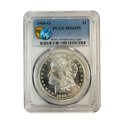 1904-O Morgan Silver Dollar New Orleans - PCGS MS65PL Sight White - CoinsTV