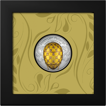 2024 Mongolia Faberge Imperial Coronation Egg 2 oz Silver Coin