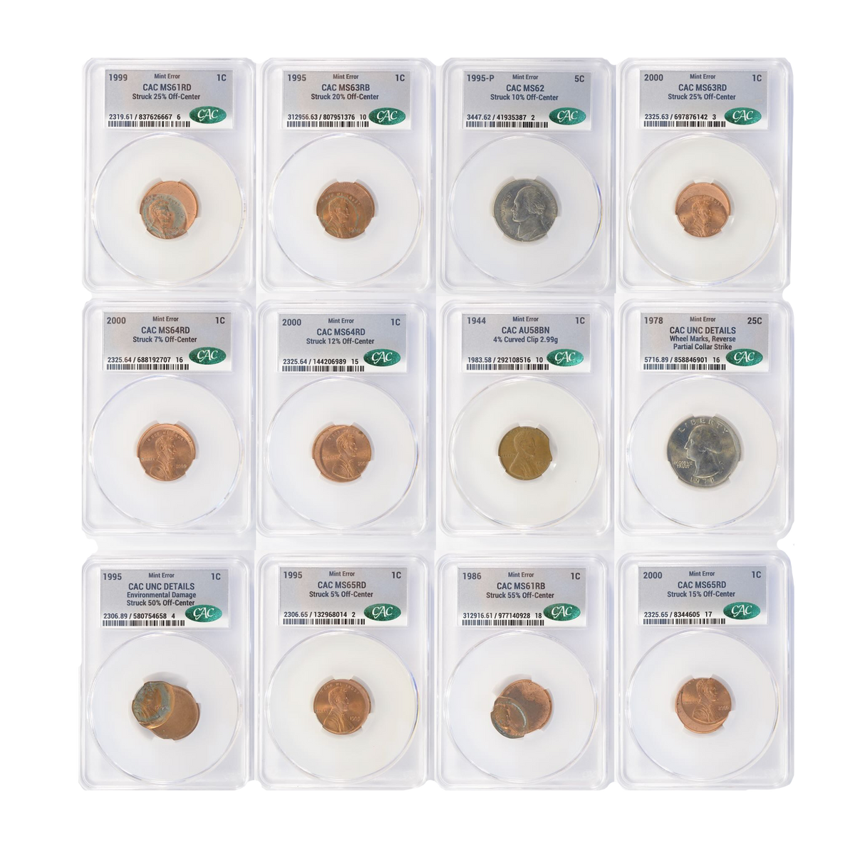 Certified Error Coin Grab Bag – NGC, CACG & PCGS
