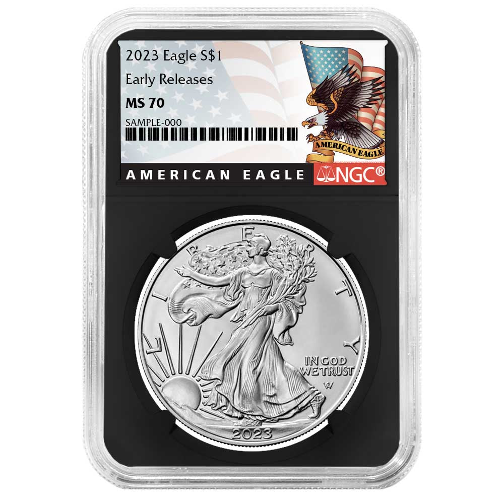2023 Silver Eagle - Black Label Retro Core - NGC MS70 ER