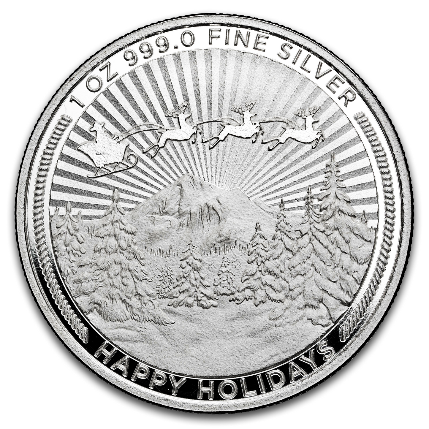 Western Santa Colorized - 1 oz Silver Coin - CoinsTV