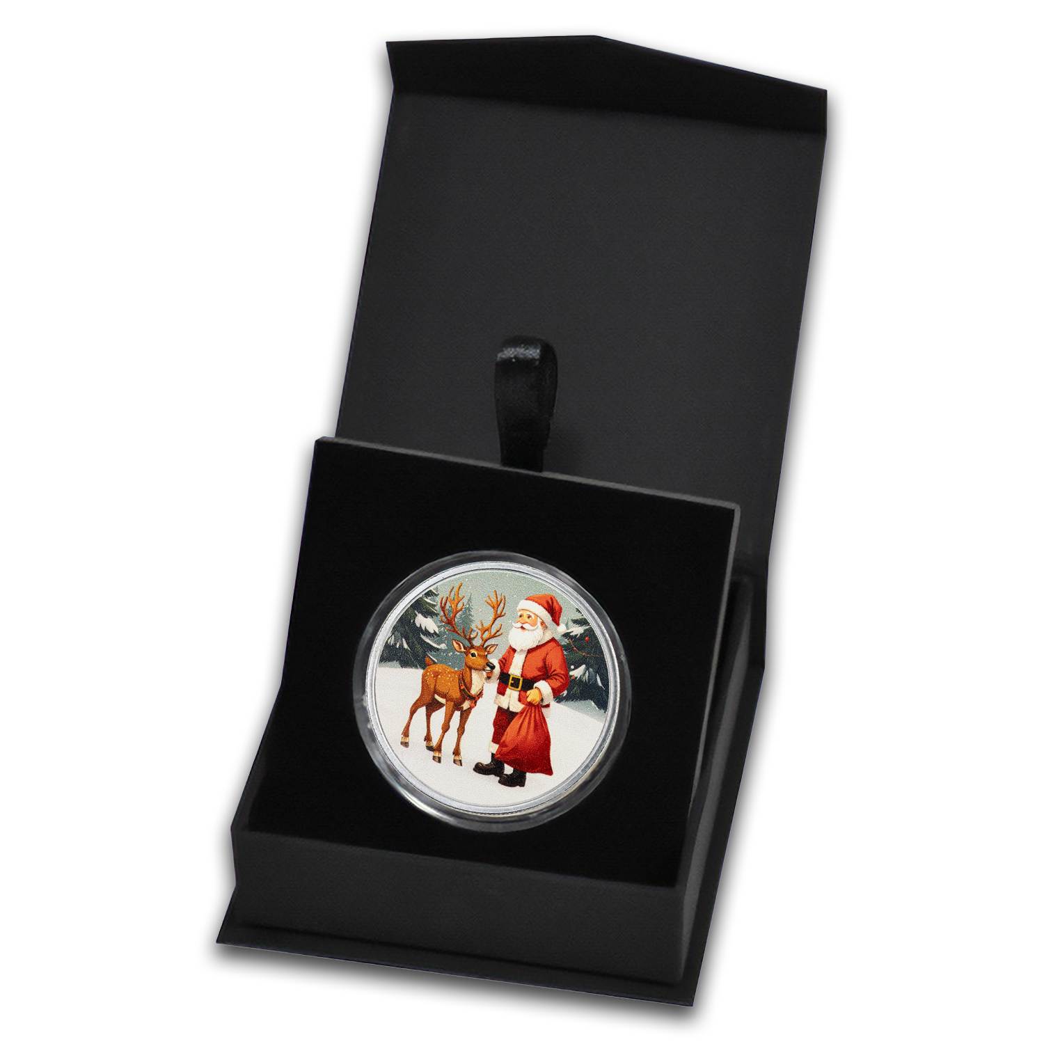 Santa’s Workshop Colorized - 1 oz Silver Coin - CoinsTV
