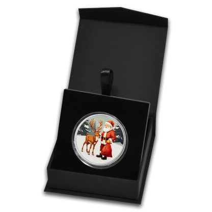 Santa’s Workshop Colorized - 1 oz Silver Coin - CoinsTV