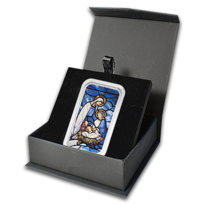 Holiday Nativity - 1 oz Silver Bar - CoinsTV