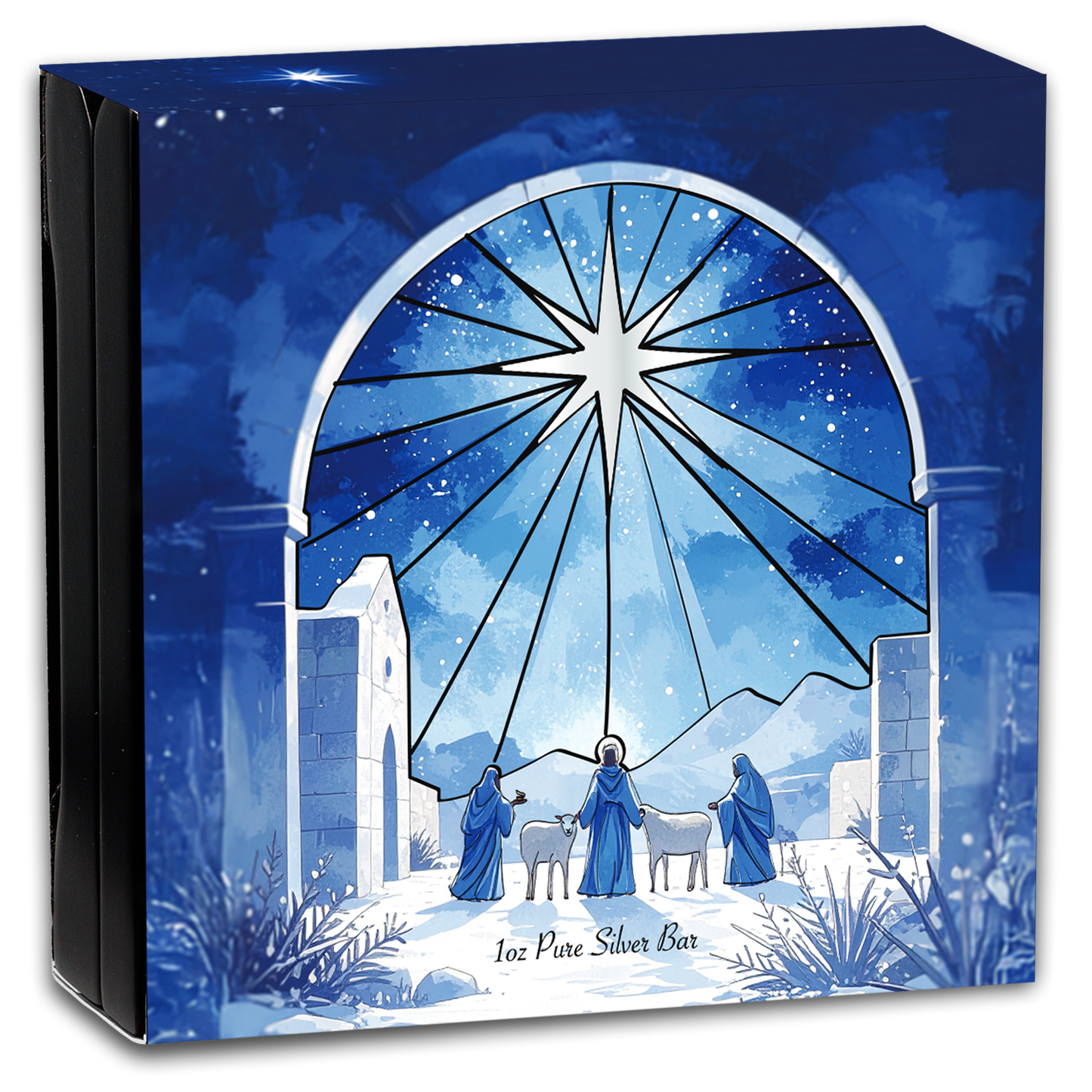 Holiday Nativity - 1 oz Silver Bar - CoinsTV