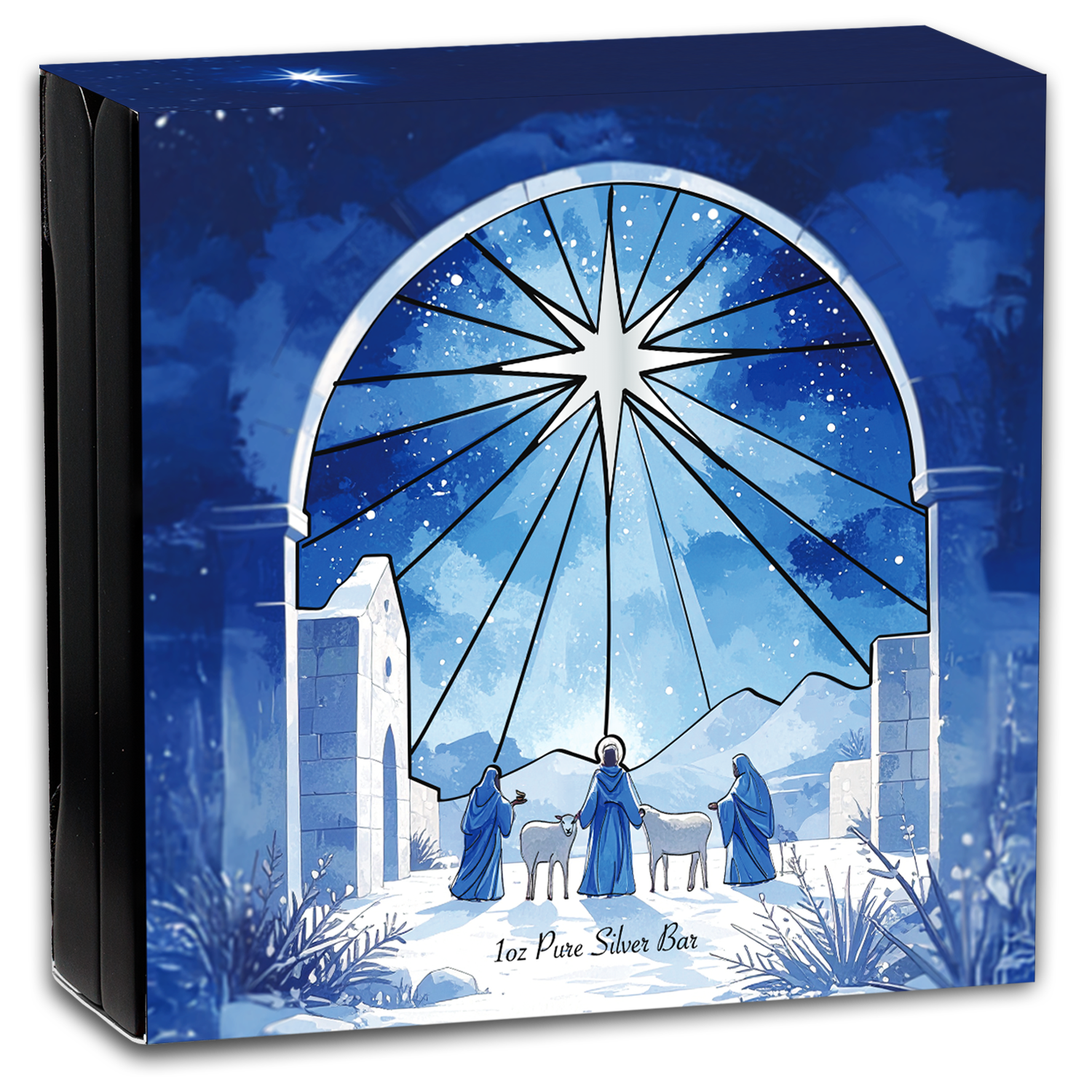 Holiday Nativity - 1 oz Silver Bar - CoinsTV