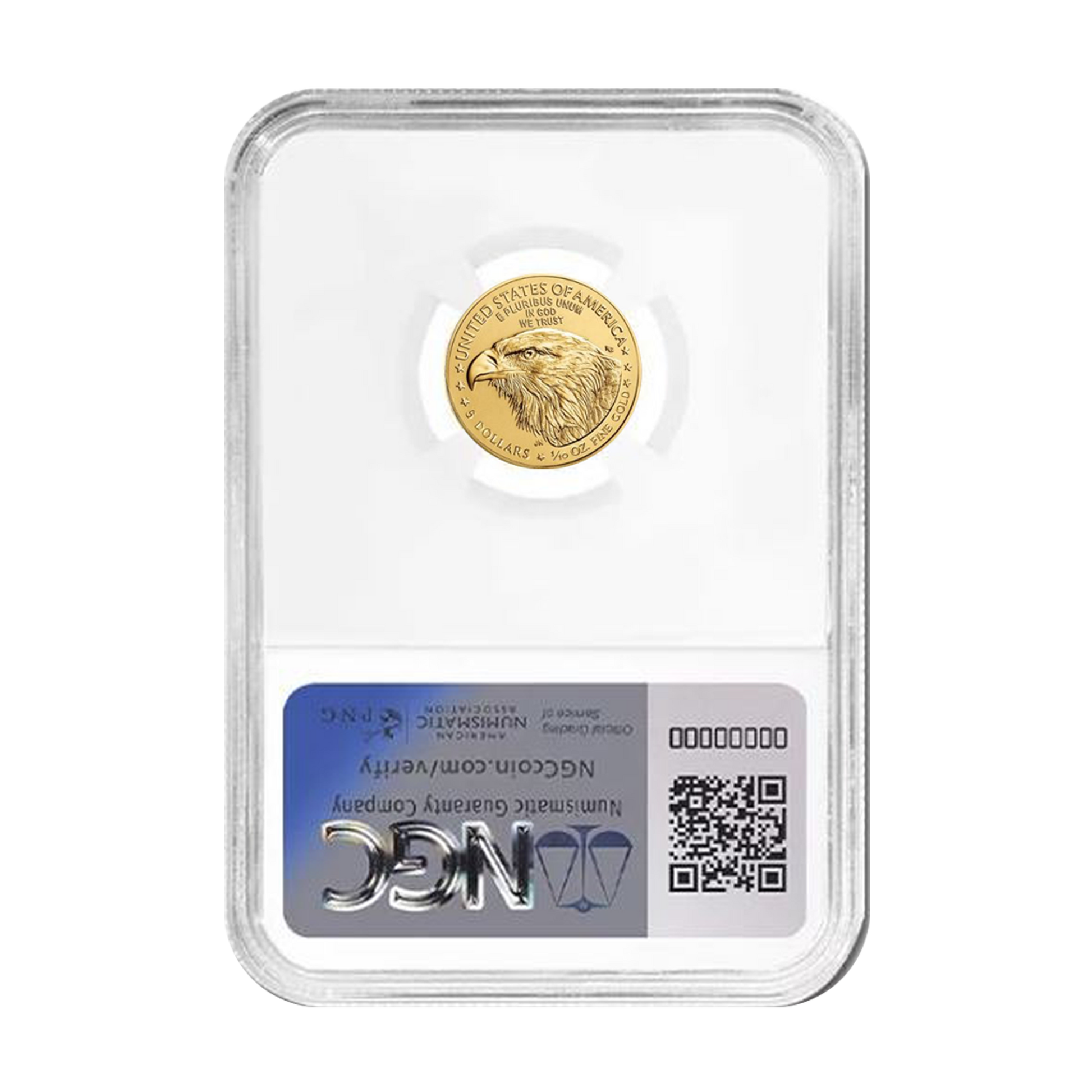 2026 $5 Gold Eagle in God We Trust Label - NGC MS70 Early Releases - CoinsTV