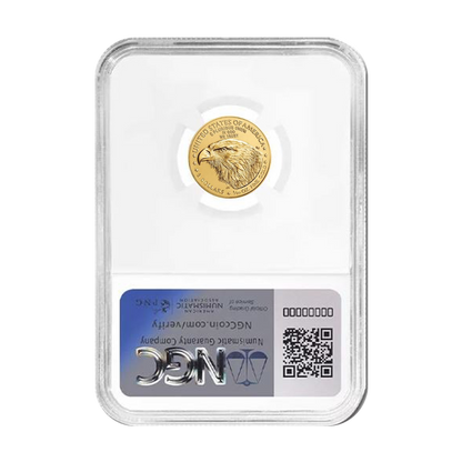 2026 $5 Gold Eagle in God We Trust Label - NGC MS70 Early Releases - CoinsTV