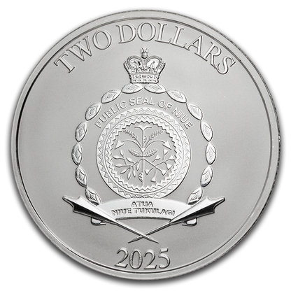 2025 Niue Disney Seasons Greetings 1 oz Silver Coin - Brilliant Uncirculated - CoinsTV