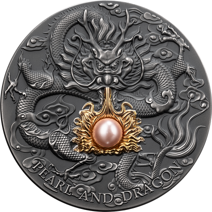 2024 Niue Pink Pearl & Dragon 2 oz Silver Coin - CoinsTV