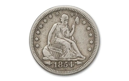 1854-1855 Seated Liberty Quarter with Arrows XF - Grab Bag - CoinsTV
