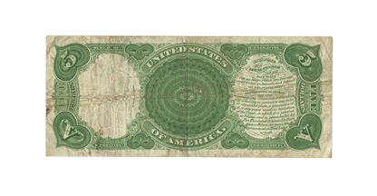 1907 Woodchopper - Last Ever $5 Horse Blanket Note - Legal Tender - XF - CoinsTV