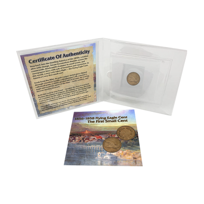 1856-1858 Flying Eagle Cent - Random Date with COA - CoinsTV