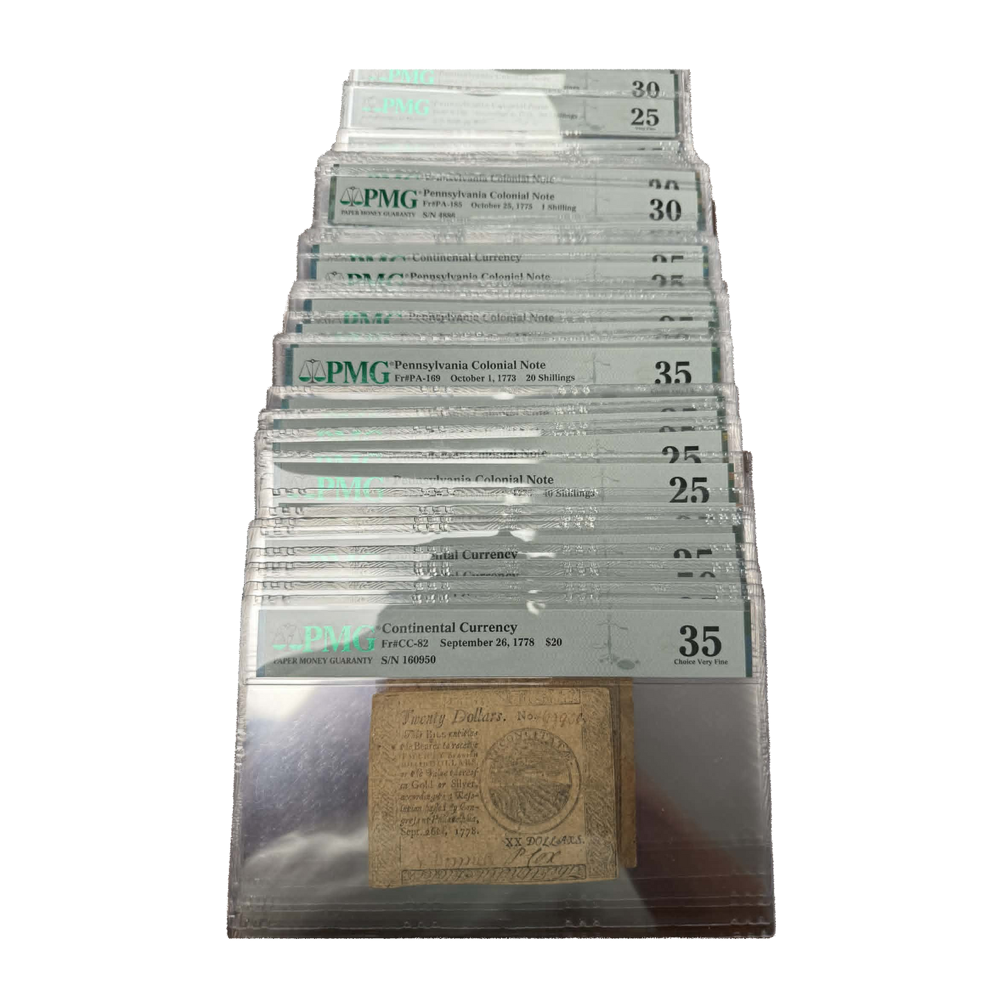 Random PMG Graded Colonial Note/Continental Currency Grab Bag - CoinsTV